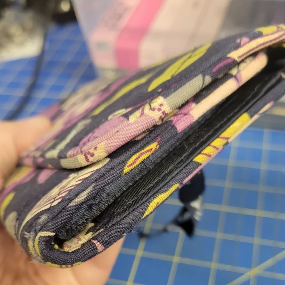 Vera Bradley Floral Patterned Magnet Closure Wallet 8 X 4